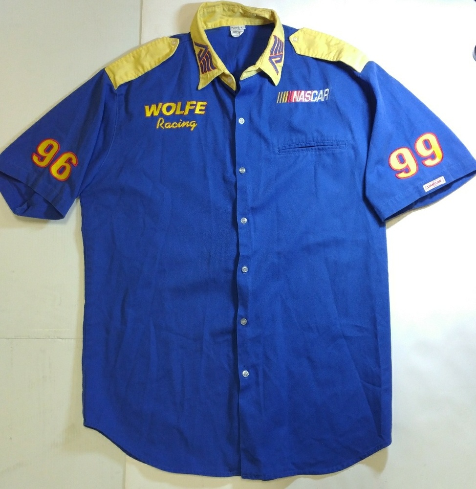 Nascar Wolfe Racing Simpson 99 Polo Button Up